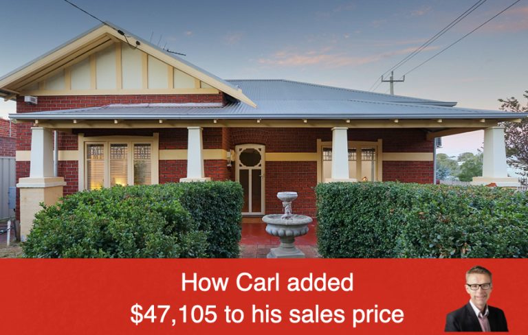 How Carl added to his sales price